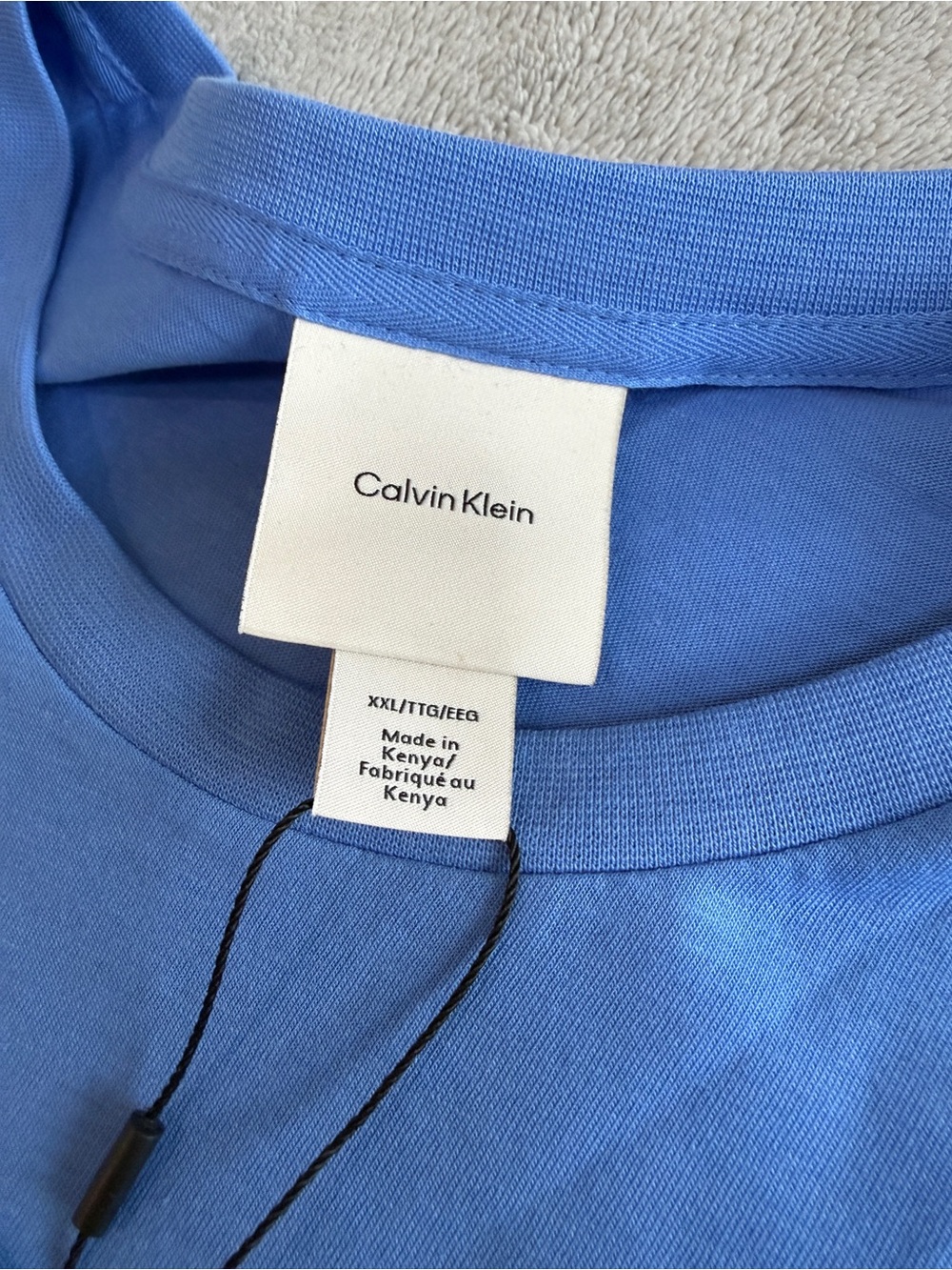 Calvin Klein Men’s Blue Logo T-Shirt 2XL – New With Tags - Picture 5 of 5